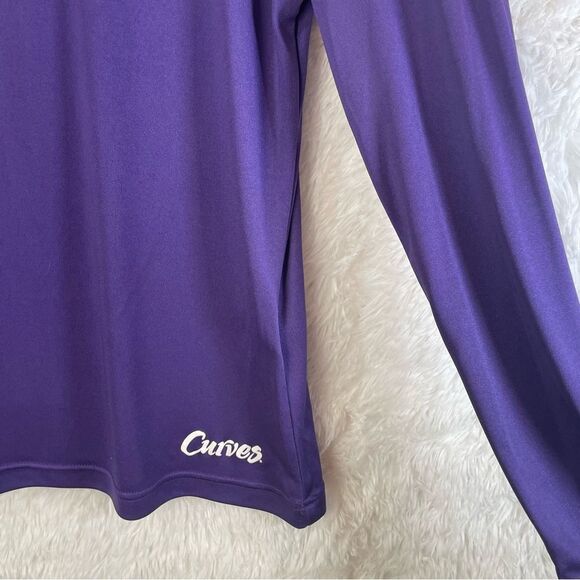 Curves Half Zip Up Pullover - Picture 2 of 5